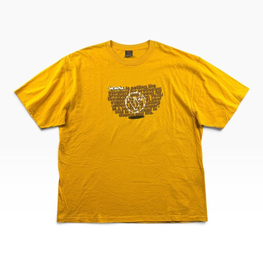 Vokal Nelly T Shirt Mens 2XL Yellow Y2K Hip Hop Graphic Streetwear 2000s